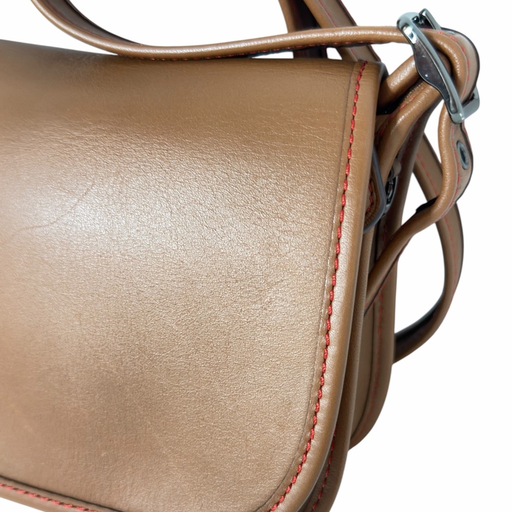 Coach Saddle 18 Tan Glovetanned Leather Crossbody Small Shoulder Bag #57731 - Picture 8 of 16